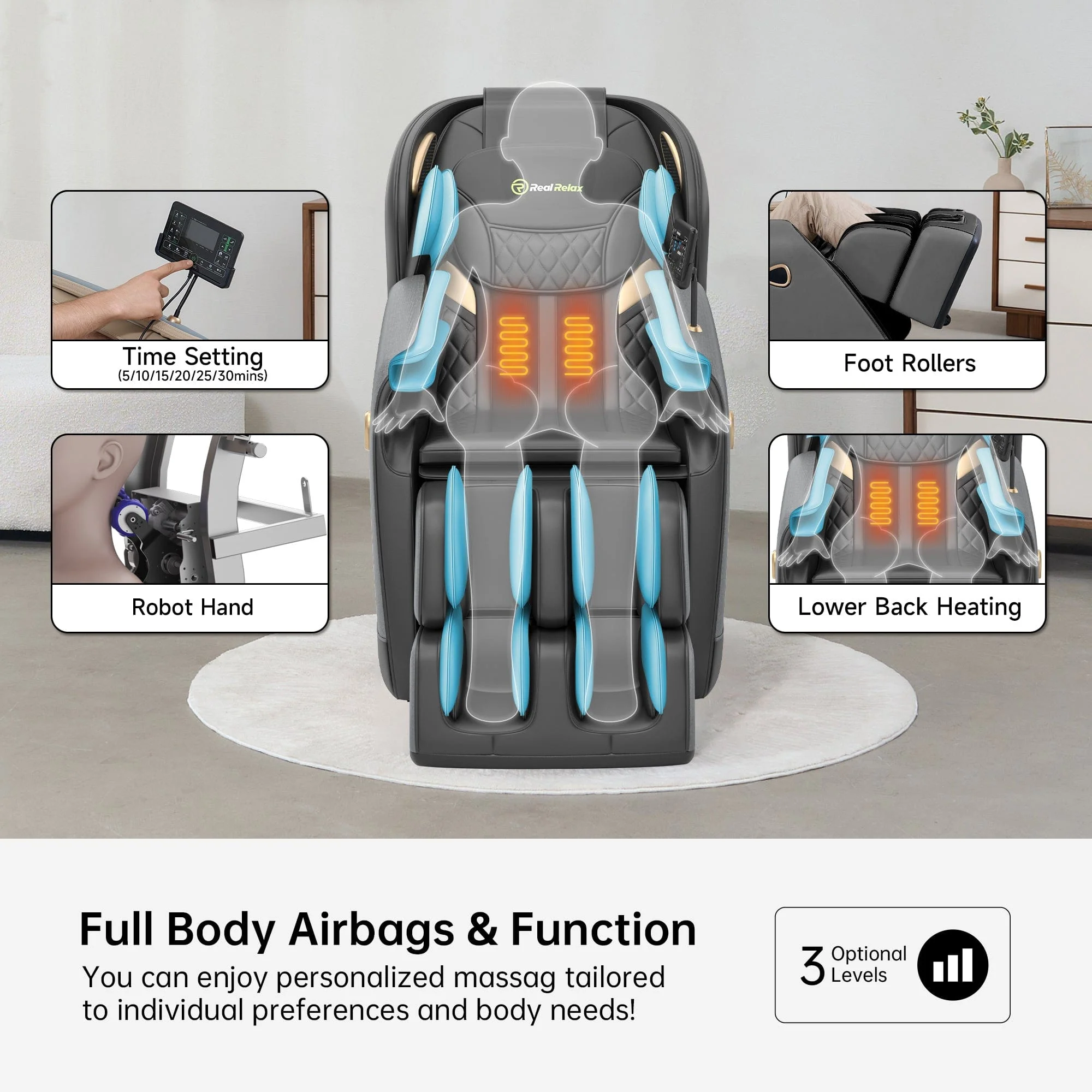 Real Relax Favor-21 Heating Massage Chair